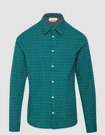 Shirt - Slim Fit - Overhemd - Motief - Stretchkatoen