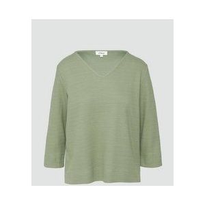 s.Oliver - Sweatshirt - Katoenmix - 3/4-mouwen - V-hals