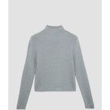 s.Oliver - Trui - smoky blue - Knitwear - Opstaande Kraag, Effen, Glinsterend, Normale Pasvorm