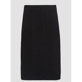 Rok - Midi-model - Gestructureerde Jersey - Met Jacquardpatroon - Hoge Tailleband