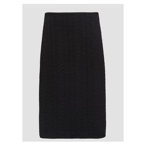 Rok - Midi-model - Gestructureerde Jersey - Met Jacquardpatroon - Hoge Tailleband