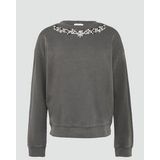 s.Oliver - Sweatshirt - Grijs - Effen - Lange Mouw