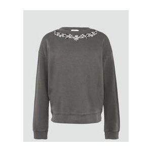 s.Oliver - Sweatshirt - Grijs - Effen - Lange Mouw
