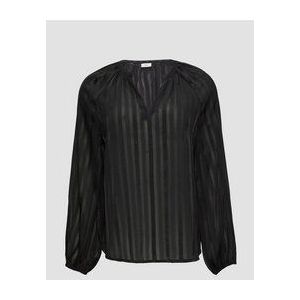 Blouse - Semi-transparant - Gestreept - Chiffon