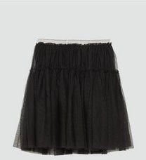 Rok - Mesh - Tieners - Korte Uitlopende Ontwerp - Elastische Tailleband met Glitters