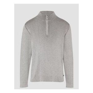 QS - Trui - Lichtgrijs - Effen - Losse Pasvorm - Lange Mouw