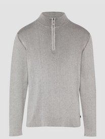 QS - Trui - Lichtgrijs - Effen - Losse Pasvorm - Lange Mouw