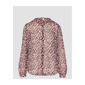 Blouse - Semi-transparant - Chiffon - Lange Mouwen - All-over Print