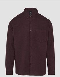 Shirt - Casual Twill Overhemd - Normale Pasvorm - Met Borstzak