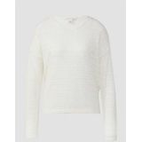 QS - Trui - Ecru - Knitwear - Lange Mouw - Ronde Hals