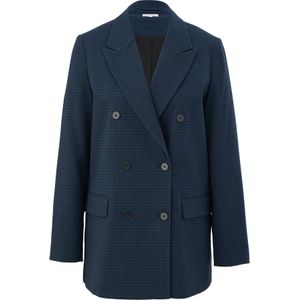 Oversized geruite blazer