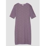 Tricot Jurk - Ronde Hals - Korte Mouwen - Kant - Regular Fit - Elastisch