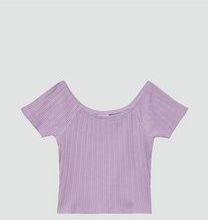 s.Oliver - T-Shirt - Cropped Off-Shoulder - Zomerlook