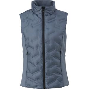 Bodywarmer van een materiaalmix