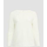 Gebreide Trui - Knus - Met Boothals - Fijn Breisel - Subtiel Patroon