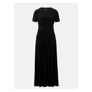 s.Oliver - Maxi-jurk - Korte Mouwen - Ronde Halslijn - Gerimpelde Details