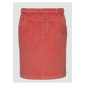 s.Oliver - Korte Corduroy Rok - Stretchy Katoenmix - Mid-rise