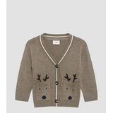 s.Oliver - Strickjacke - Gebreid Vest - Met Rendierapplicatie