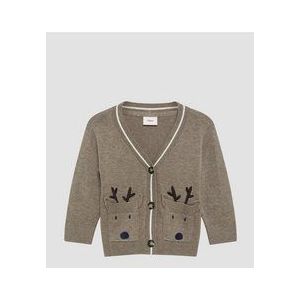 s.Oliver - Strickjacke - Gebreid Vest - Met Rendierapplicatie