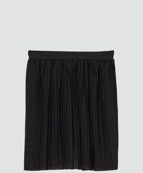 Skaterrok - Effen - Plissé - Knielengte