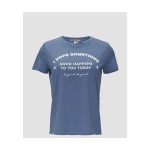 s.Oliver - 2150030 - T-shirt - Blauw - Regular Fit