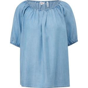 Luchtige denim blouse van lyocell