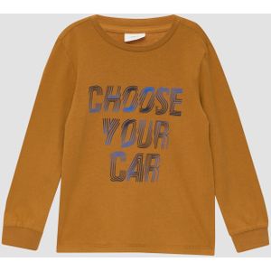 Longsleeve met rubberen tekstprint in een loose fit