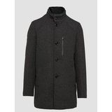Mantel - Effen - Licht Gevoerd - Normale Pasvorm - Knoopsluiting
