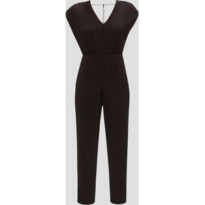 Geplisseerde jumpsuit van mesh