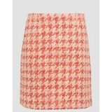 Rok - Bouclé - A-lijn Rok - Kort/Mini - Normale Pasvorm