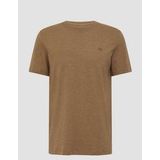 T-shirt - Jersey - Zacht - Vlamgarentextuur - Logoprint