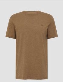 T-shirt - Jersey - Zacht - Vlamgarentextuur - Logoprint