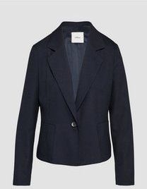 s.Oliver BLACK LABEL - Damesblazer - All-over Motief - Polyestermix