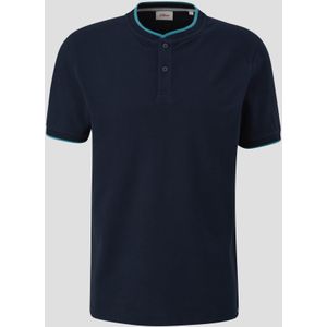 Polo met henley-hals