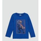 T-shirt - Dino-print - Lange Mouwen - 100% Katoen - Voor Kinderen 2-9 Jaar