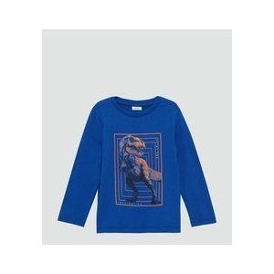 T-shirt - Dino-print - Lange Mouwen - 100% Katoen - Voor Kinderen 2-9 Jaar
