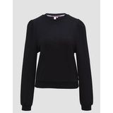 QS - Sweatshirt - Zwart - Lange Mouw - Normale Pasvorm