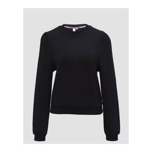 QS - Sweatshirt - Zwart - Lange Mouw - Normale Pasvorm