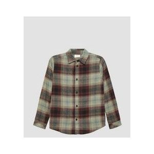 s.Oliver - Overhemd - Grijs - Flanel - Lange Mouw - Regular Fit