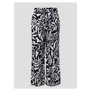 Broek - Viscose - Harembroek - Bloemenprint - Wide Leg, Mid Waist, 7/8 Lengte