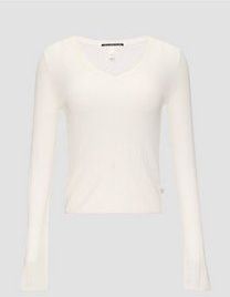 Gebreide Trui - V-hals - Viscosemix - Regular Fit - Lange Mouwen