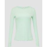 s.Oliver Casual katoenen longsleeve in slim fit, munt, 42