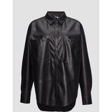 Blouse - Rocky - Lederlook - Overhemdblouse - Casual Chic