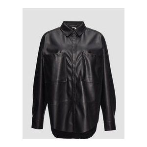 Blouse - Rocky - Lederlook - Overhemdblouse - Casual Chic