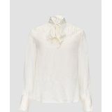 Blouse - Blouseshirt - Satijn - Effen - Lange Mouw