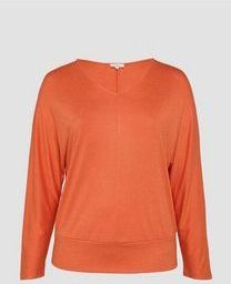 s.Oliver - T-Shirt - Zacht - Lange Mouwen - V-hals