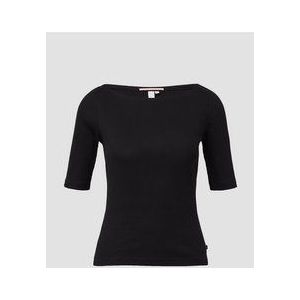 Shirt - Jersey - Effen - Slanke Pasvorm - Halve Mouw