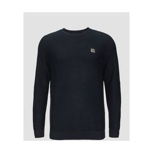 Gebreide Trui - Normale Pasvorm - Ronde Hals - Garment-Dyed Afwerking