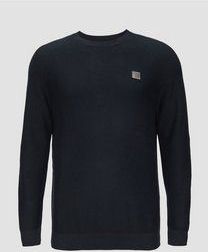 Gebreide Trui - Normale Pasvorm - Ronde Hals - Garment-Dyed Afwerking