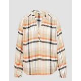 s.Oliver - Blouse - Oranje - Wijde Blouse - Lange Mouw - Normale Pasvorm